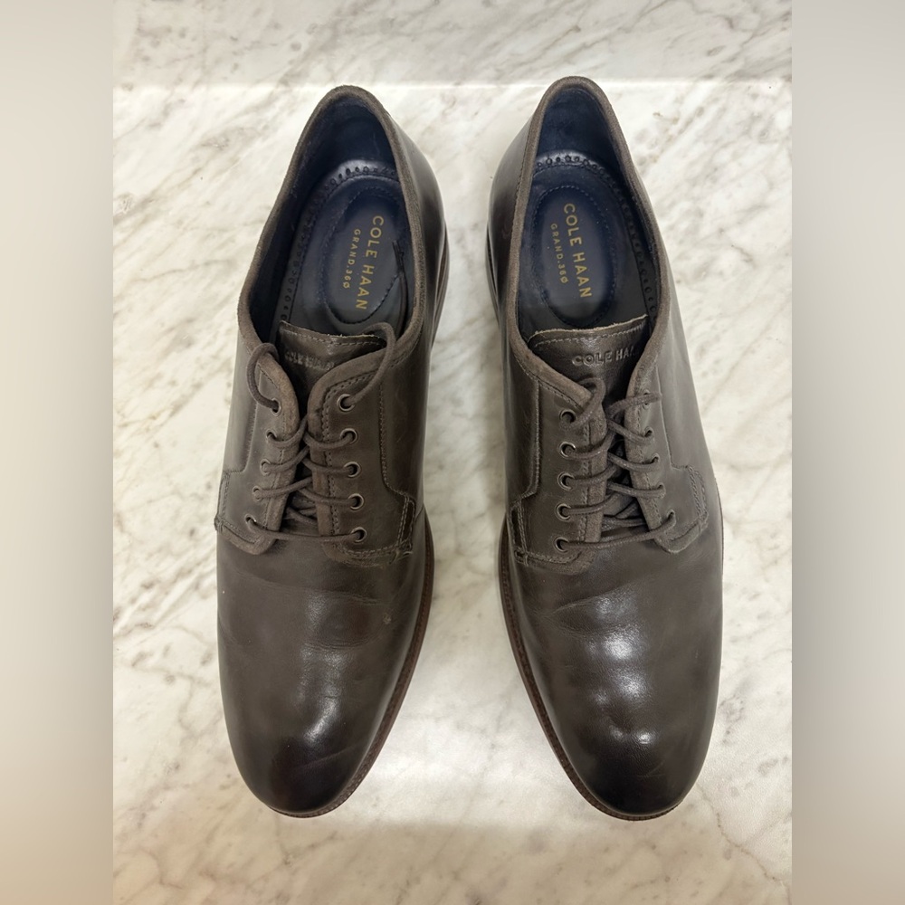 Cole Haan Men's Brown/grey Leather Dress Shoes